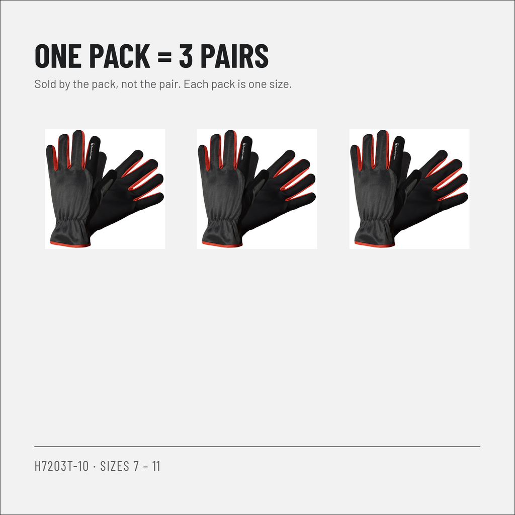 Touchscreen Work Gloves, Synthetic Leather Palm