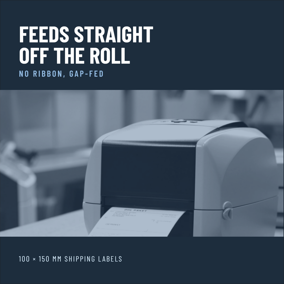 Premium Direct Thermal Shipping Labels 100 x 150 mm, Rolls of 500