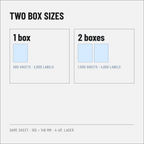 A4 Laser Shipping Labels 105 x 148 mm, 4 per Sheet