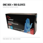 Nitrile Examination Gloves, Blue, 4.5 g, Boxes of 100