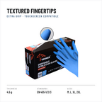 Nitrile Examination Gloves, Blue, 4.5 g, Boxes of 100