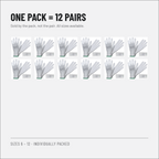 PU Coated Work Gloves, White, EN 388 4131X, Packs of 12 Pairs