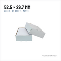 A4 Laser Labels 52.5 x 29.7 mm, 40 per Sheet