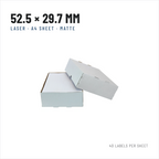 A4 Laser Labels 52.5 x 29.7 mm, 40 per Sheet
